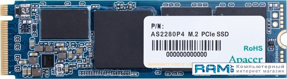 SSD Apacer AS2280P4 256GB AP256GAS2280P4-1 ssd apacer panther as350 512gb ap512gas350 1
