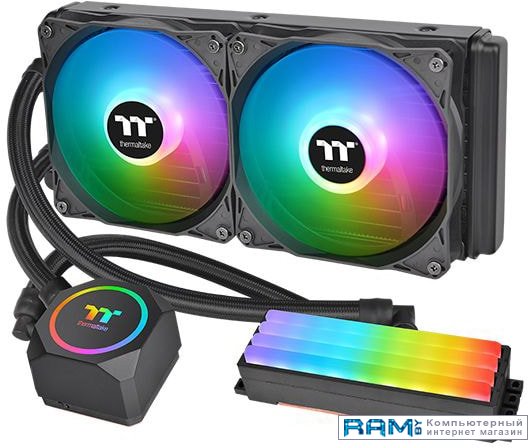 Thermaltake Floe RC240 CL-W271-PL12SW-A кулер thermaltake toughair 510 cl p075 al12tq a 180w double fan pwm all sockets turquoise