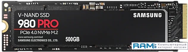 SSD Samsung 980 Pro 500GB MZ-V8P500BW твердотельный накопитель samsung 980 pro 500gb mz v8p500bw