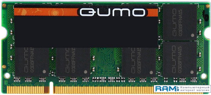 QUMO 2GB DDR2 SO-DIMM PC2-6400 QUM2S-2G800T6 память оперативная ddr2 qumo 2gb 800mhz qum2s 2g800t6