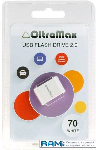 USB Flash Oltramax 70 8GB usb flash oltramax 230 32gb om 32gb 230 orange