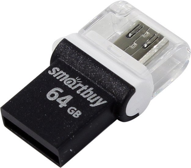 USB Flash Smart Buy POKO 64GB  SB64GBPO-K кабель usb wiiix cb 105 mu 1 0 w usb microusb data оплетка пластик с тиснением белый