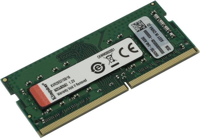Kingston ValueRAM 16GB DDR4 SODIMM PC4-23400 KVR29S21S816 kingston 16gb ddr4 pc4 23400 ksm29rd816mei