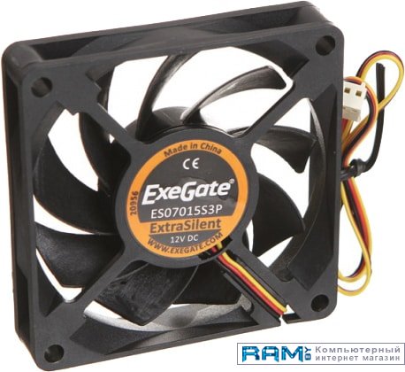 ExeGate ExtraSilent EX283371RUS вентилятор для корпуса exegate extrasilent es14025b3p 140x140x25 мм ex288928rus