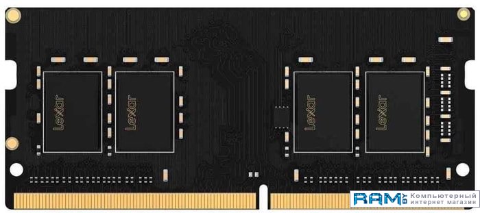 Lexar 16GB DDR4 SODIMM PC4-21300 LD4AS016G-R2666G lexar 16gb ddr4 sodimm pc4 21300 ld4as016g r2666g