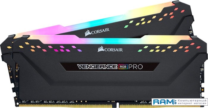 Corsair Vengeance PRO RGB 2x8GB DDR4 PC4-32000 CMW16GX4M2Z4000C18 corsair dominator platinum rgb 2x8gb ddr4 pc4 28800 cmt16gx4m2c3600c18