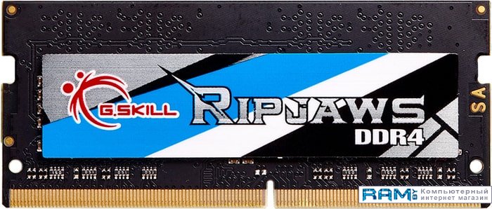 G.Skill Ripjaws 16GB DDR4 SODIMM PC4-25600 F4-3200C22S-16GRS g skill ripjaws 16gb ddr4 sodimm pc4 25600 f4 3200c22s 16grs