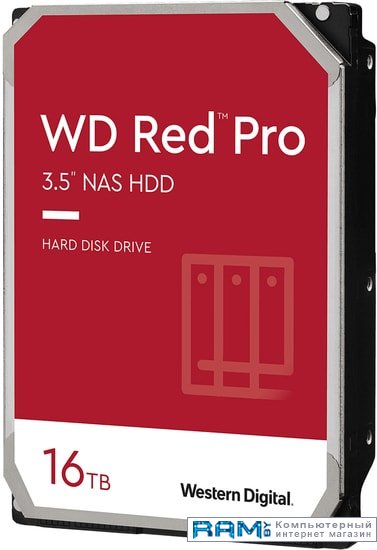 WD Red Pro 16TB WD161KFGX медиацентры zappiti neo 4k hdr 16tb
