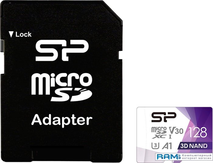 Silicon-Power Superior Pro microSDXC SP128GBSTXDU3V20AB 128GB silicon power superior a1 microsdxc sp128gbstxdv3v20sp 128gb