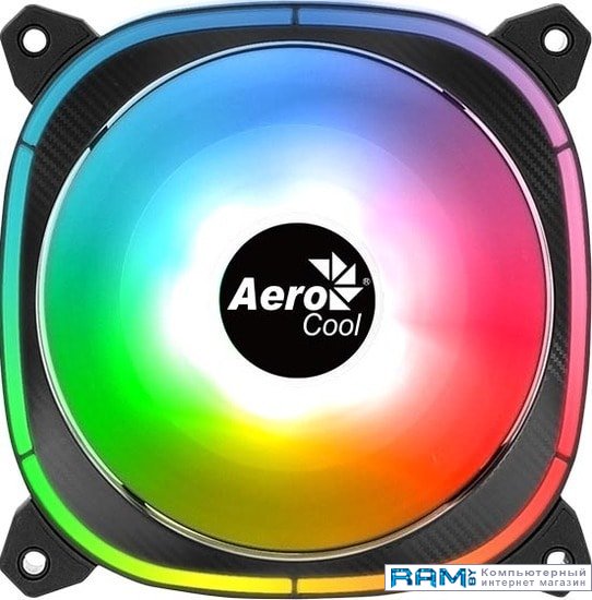 AeroCool Astro 12F PWM вентилятор для корпуса aerocool astro 12 argb 120мм 1000rpm 17 5 дб 6 pin 1шт astro 12 argb