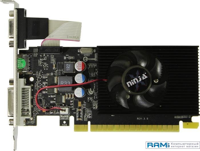 Sinotex Ninja GeForce GT 220 1GB DDR3 NH22NP013F msi geforce gt 710 2gb ddr3 gt 710 2gd3h lp