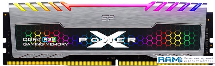 Silicon-Power XPower Turbine RGB 16GB DDR4 PC4-25600 SP016GXLZU320BSB silicon power xpower turbine rgb 2x16gb ddr4 pc4 25600 sp032gxlzu320bdb