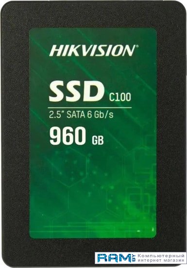 внутренний ssd накопитель hikvision c100 960gb 2 5” sata iii tlc 3d nand 320 tbw hs ssd c100 960g SSD Hikvision C100 960GB HS-SSD-C100960G