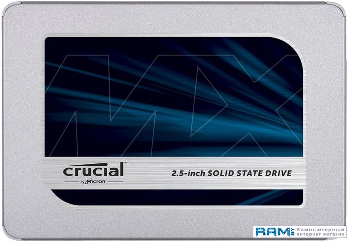 SSD Crucial MX500 250GB CT250MX500SSD1N накопитель ssd crucial 5300 pro 1 92tb mtfddak1t9tds