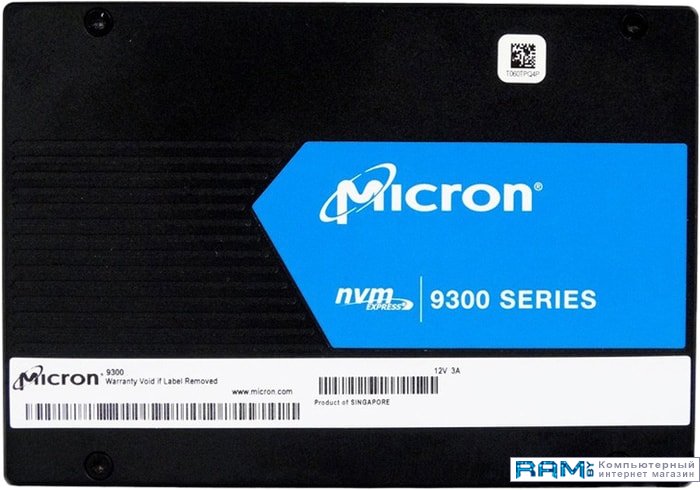 SSD Micron 9300 Max 3.2TB MTFDHAL3T2TDR-1AT1ZABYY ssd накопитель micron 5300 pro 2 5 7 68 тб mtfddak7t6tds 1aw1zabyy