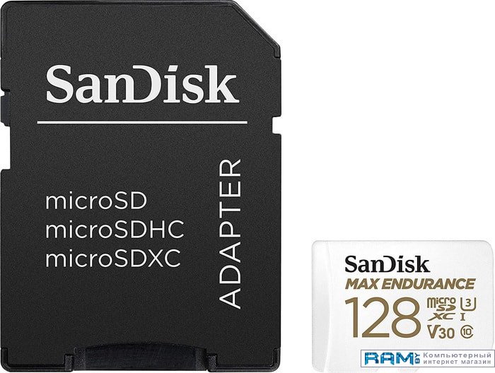 SanDisk microSDXC SDSQQVR-128G-GN6IA 128GB флеш накопитель sandisk lightning usb flash 128gb ixpand flash drive flip [sdix90n 128g gn6ne]