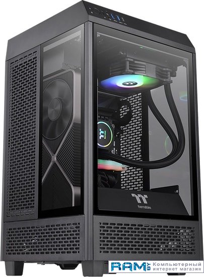 Thermaltake The Tower 100 Mini CA-1R3-00S1WN-00 thermaltake the tower 200