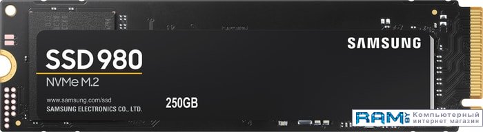SSD Samsung 980 250GB MZ-V8V250BW накопитель ssd samsung pci e x4 250gb mz v8v250bw 980 m 2 2280