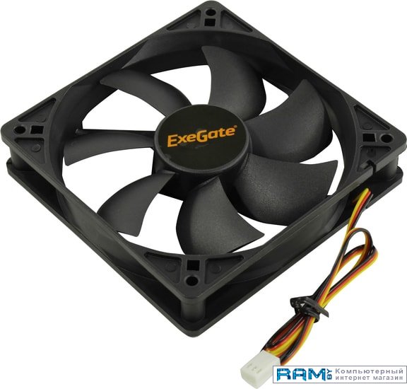 ExeGate EX12025S3P EX166176RUS exegate ex166176rus вентилятор для корпуса exegate 12025m12s mirage 120x25s 1500 об мин 3pin