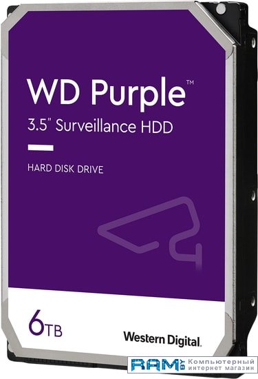 WD Purple Surveillance 6TB WD62PURX wd purple pro surveillance 10tb wd101pura