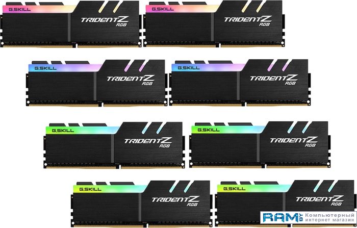 G.Skill Trident Z RGB 8x8GB DDR4 PC4-32000 F4-4000C18D-64GTZR