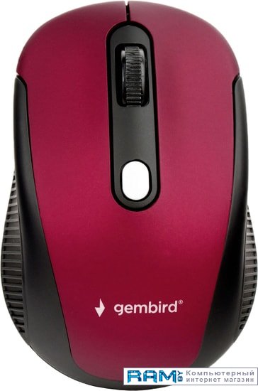 Gembird MUSW-420-1 мышь gembird musw 221 r чёрный красный