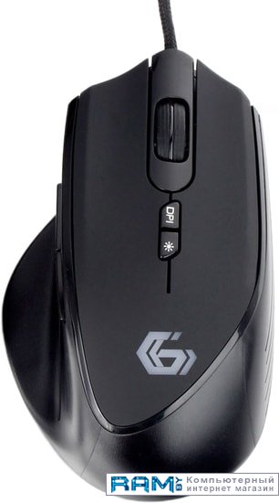 Gembird MG-570 мышь gembird mg 820 проводная игровая 7 кнопок подсветка 3200 dpi usb чёрная