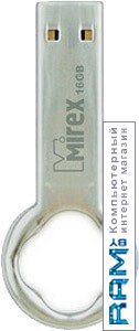 USB Flash Mirex ROUND KEY 16GB 13600-DVRROK16 флешка mirex round key 16гб silver 13600 dvrrok16