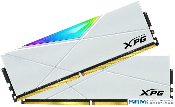 A-Data XPG Spectrix D50 RGB 2x8GB DDR4 PC4-25600 AX4U32008G16A-DW50 a data xpg gammix d45 8gb ddr4 pc4 25600 ax4u32008g16a cbkd45