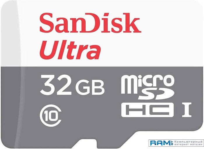 SanDisk Ultra microSDXC SDSQUNR-032G-GN3MN 32GB usb flash drive 32gb sandisk ultra curve 3 2 sdcz550 032g g46