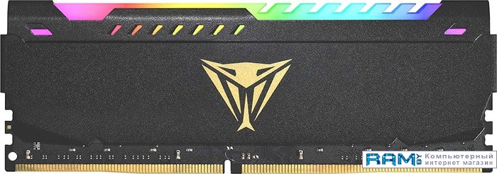Patriot Viper Steel RGB 8GB DDR4 PC4-25600 PVSR48G320C8 patriot viper elite ii 2x32gb pc4 25600 pve2464g320c8k