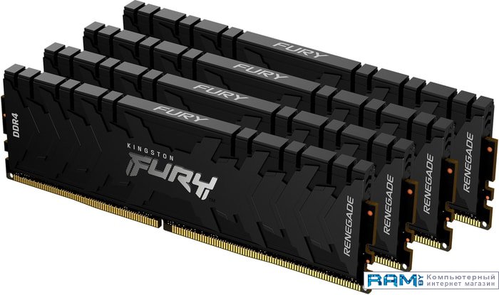 Kingston FURY Renegade 4x8GB DDR4 PC4-21300 KF426C13RBK432 kingston fury renegade 2x8gb ddr4 pc4 21300 kf426c13rbk216