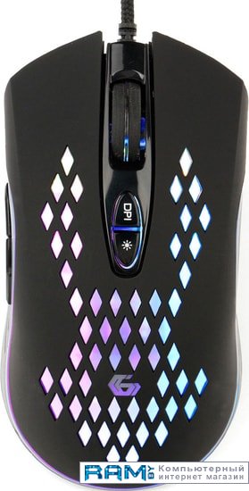 Gembird MG-580 мышь smartbuy rush incerto игровая проводная подсветка 3200 dpi 7 кнопок usb чёрная