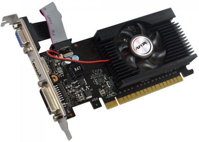 AFOX GeForce GT710 2GB DDR3 AF710-2048D3L5 видеокарта afox geforce gt730 783mhz pci e 4096mb 3400mhz 128 bit vga dvi hdmi af730 4096d5h5