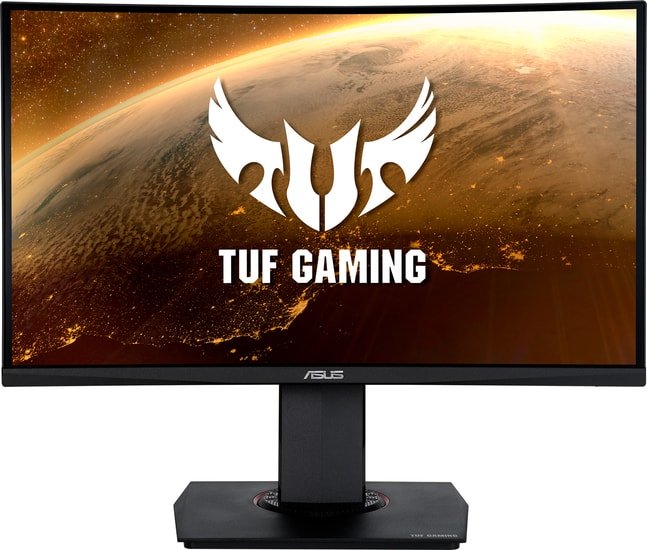 ASUS TUF Gaming VG24VQR z edge ug24 24 curved gaming monitor 180hz refresh rate 1ms mprt fhd 1080 gaming monitor amd freesync premium display
