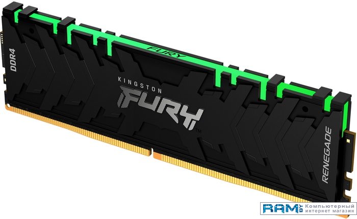 Kingston FURY Renegade RGB 8GB DDR4 PC4-32000 KF440C19RBA8 kingston fury renegade 2x8gb ddr4 pc4 32000 kf440c19rbk216