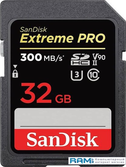 SanDisk Extreme PRO SDHC SDSDXDK-032G-GN4IN 32GB sandisk ultra sdhc sdsdun4 032g gn6in 32gb