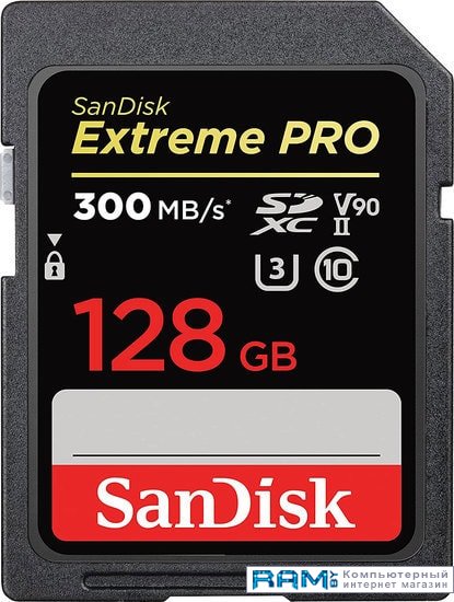 SanDisk Extreme PRO SDXC SDSDXDK-128G-GN4IN 128GB карта памяти sandisk extreme pro 128gb sdxc uhs i u3 v30 sdsdxxd 128g gn4in