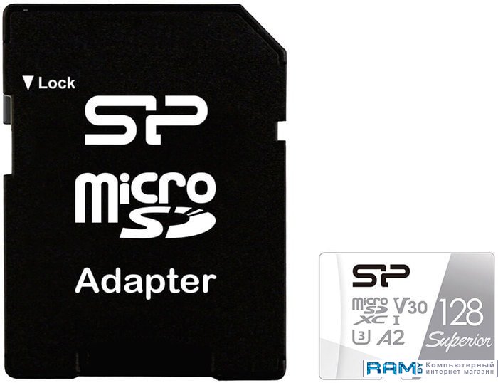 Silicon-Power Superior microSDXC SP128GBSTXDA2V20SP 128GB silicon power elite microsdxc sp128gbstxbv1v20sp 128gb