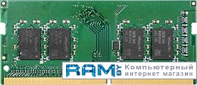 Synology 4GB DDR4 SODIMM PC4-21300 D4NESO-2666-4G сетевое хранилище synology ds124