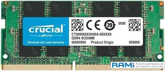 

Crucial Basics 16GB DDR4 SODIMM PC4-21300 CB16GS2666