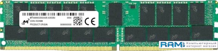Micron 32GB DDR4 PC4-25600 MTA36ASF4G72PZ-3G2R1 ssd micron 9300 max 6 4tb mtfdhal6t4tdr 1at1zabyy