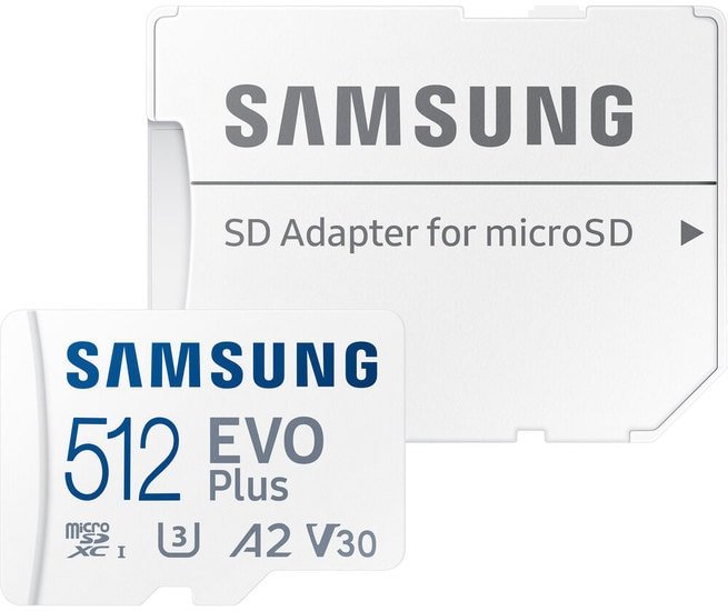 Samsung EVO Plus 2021 microSDXC 512GB ssd samsung pm9a1 512gb mzvl2512hcjq 00b00