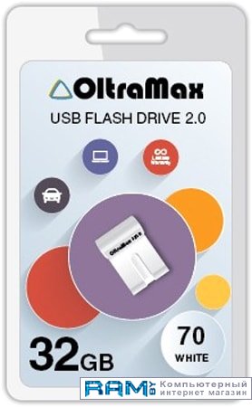 USB Flash Oltramax 70 32GB usb flash oltramax 240 16gb om 16gb 240 white
