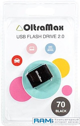 USB Flash Oltramax 70 8GB usb flash oltramax 220 16gb om 16gb 220 green