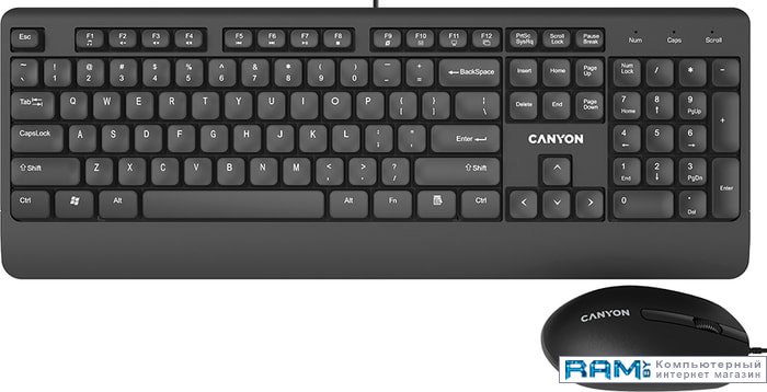 Canyon CNE-CSET4-RU проводнаяя клавиатура canyon с бесшумными клавишами hkb 20