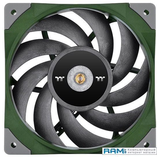 Thermaltake ToughFan 12 Racing Green CL-F117-PL12RG-A thermaltake the tower 100 mini ca 1r3 00s6wn 00