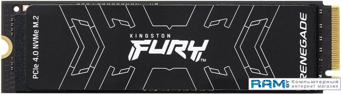 SSD Kingston Fury Renegade 4TB SFYRD4000G твердотельный накопитель ssd m 2 kingston 4000gb fury renegade sfyrd 4000g pci e 4 0 x4 up to 7300 7000mbs 1000000 iops 3d tlc nvme 4000