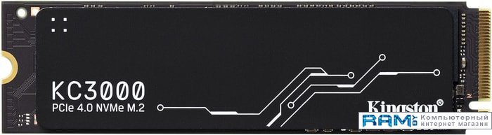 SSD Kingston KC3000 4TB SKC3000D4096G накопитель ssd kingston pci e 4 0 x4 4tb skc3000d 4096g kc3000 m 2 2280 skc3000d 4096g