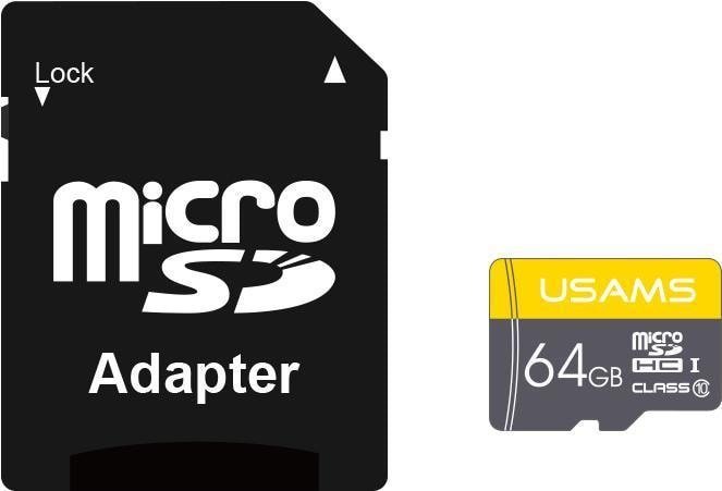 Usams US-ZB119 High Speed TF Card 64GB usams us zb094 tf high speed card 32gb